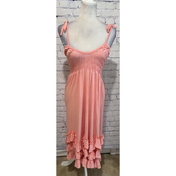 Everweekend Girls Boho Maxi Dress, Flower Girl Flowy Ruffle Swing Twirly 10T - Picture 2 of 7